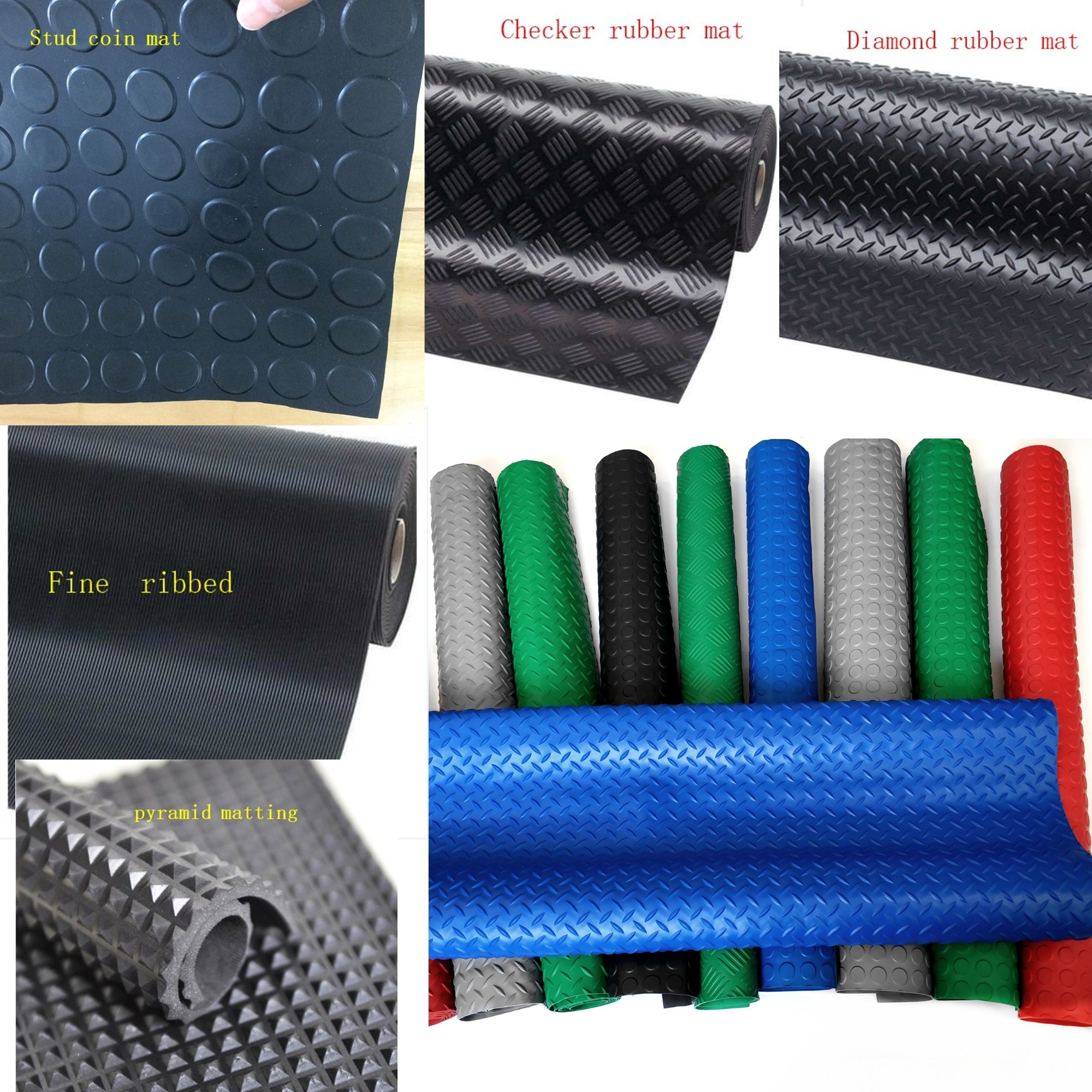 custom thickness Recycle material SBR rubber plate factory/PAIDU